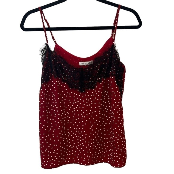Heartloom Andrea Cami- Polka Dot Lace Satin Cami - Picture 3 of 10
